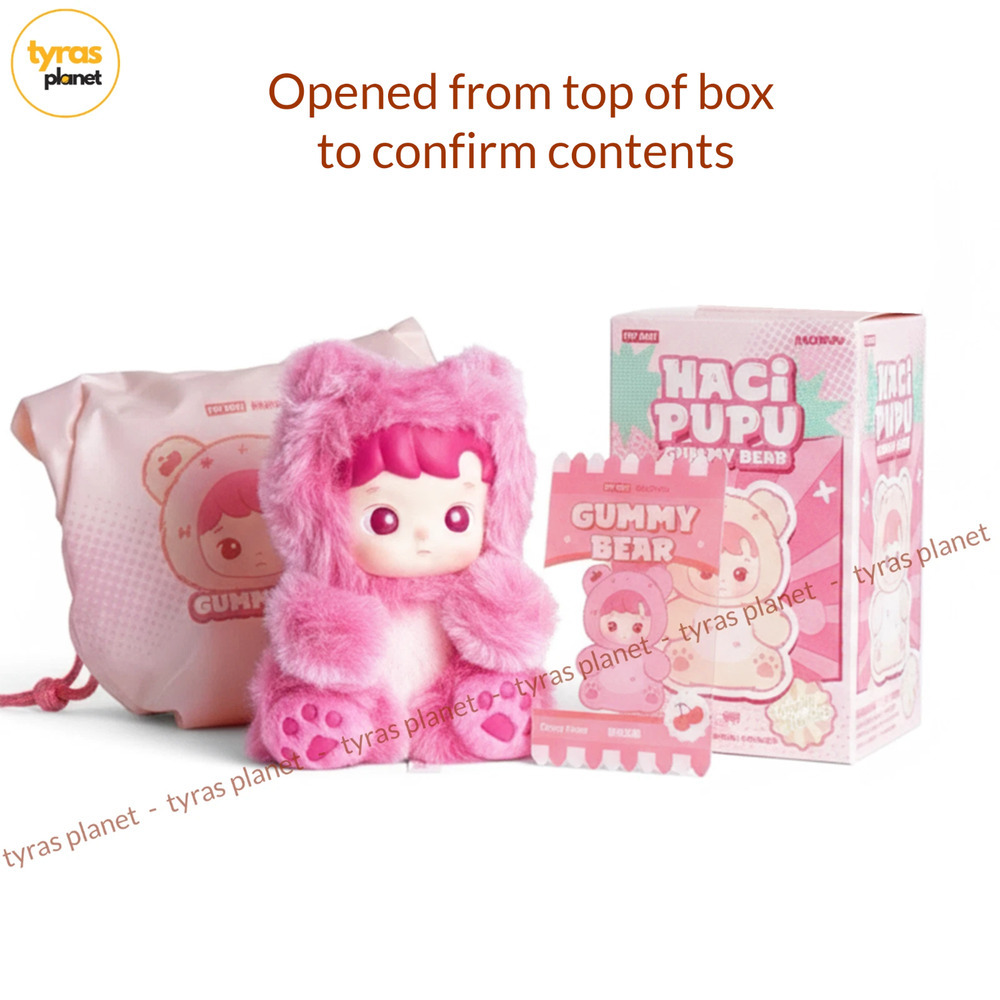 Pop Mart Hacipupu Gummy Bear Series Vinyl Plush Pendant Open Blind Box CHERRY - Picture 1 of 3